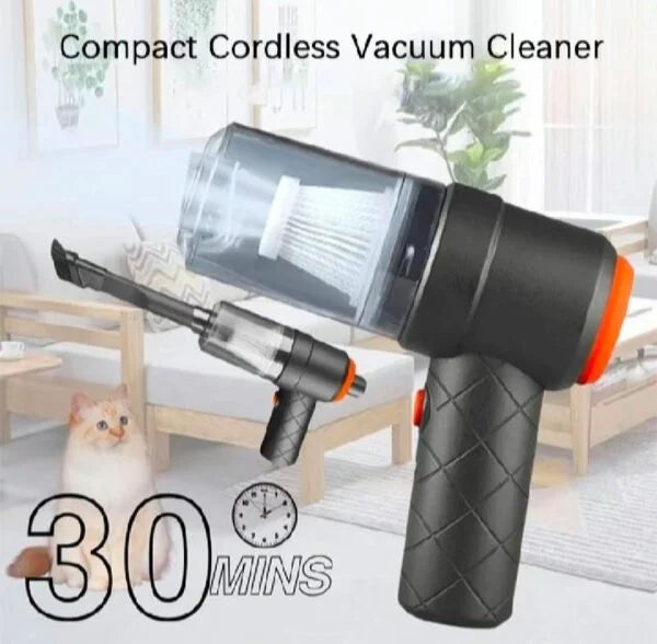 Portable Car Vacuum with 6″ Head, ABS Plastic, 6″ Length