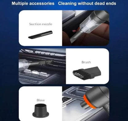 Portable Car Vacuum with 6″ Head, ABS Plastic, 6″ Length