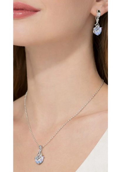 Royal Crystal Swan Set
