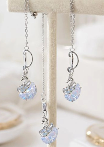 Royal Crystal Swan Set