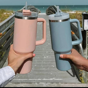 1200 ml Tumbler with Handle Straw