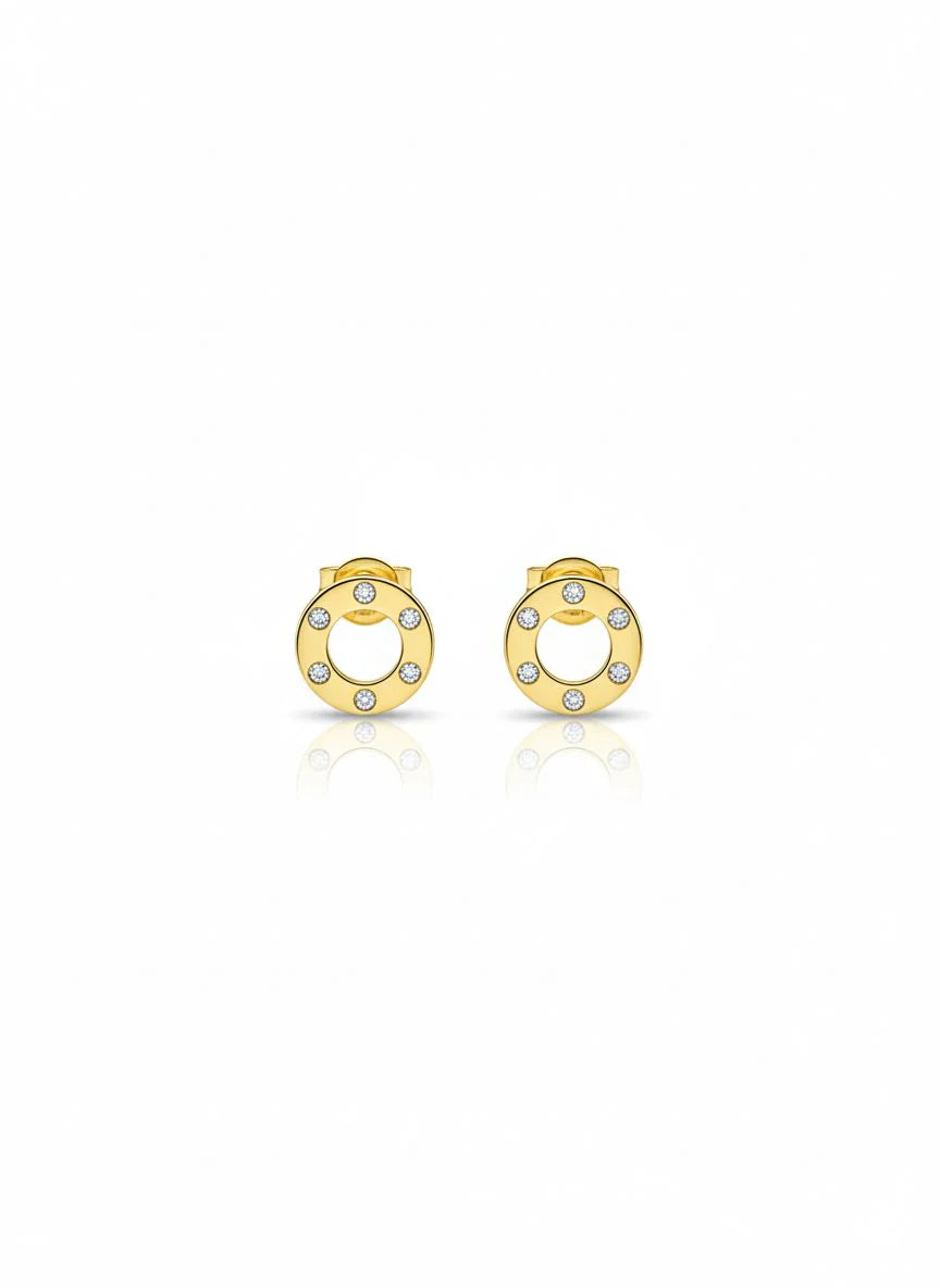 Golden Aura Halo Earrings