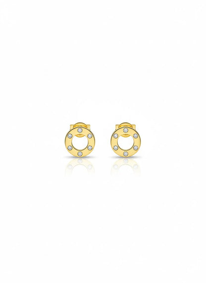 Golden Aura Halo Earrings